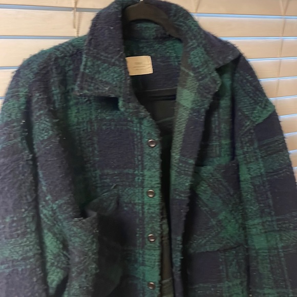 Green Plaid Flannel - Picture 2 of 3